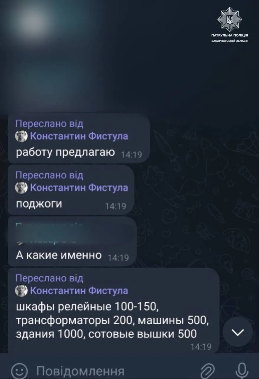 В Ужгороді підлітка вербували в Telegram для диверсій: пильність школяра запобігла злочину