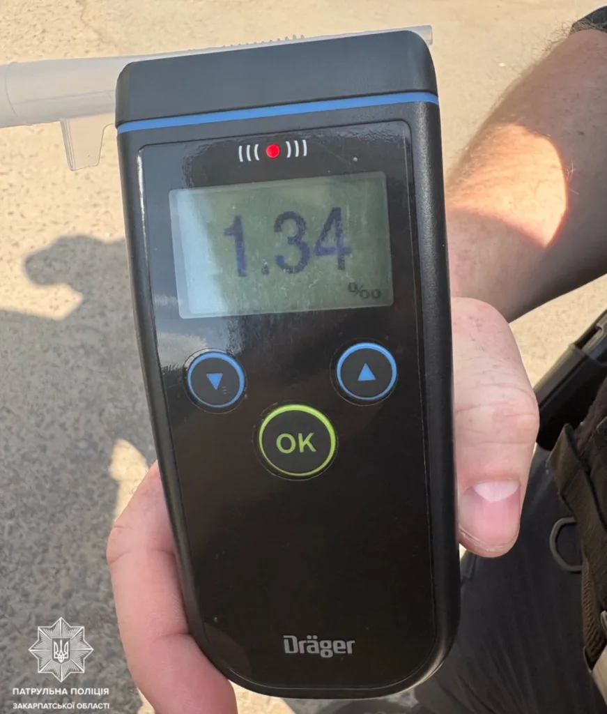 Неповнолітній водій ВАЗ затриманий у стані сильного алкогольного сп’яніння