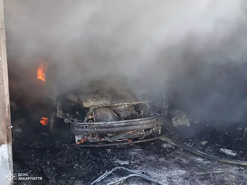 Пожежа гаража в Ужгороді: постраждав власник авто Пожежа гаража в Ужгороді: постраждав власник авто