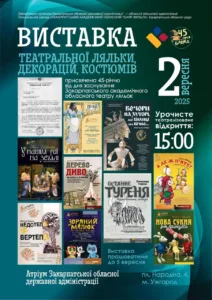 В Ужгороді відкривається виставка театральних ляльок до ювілею лялькового театру
