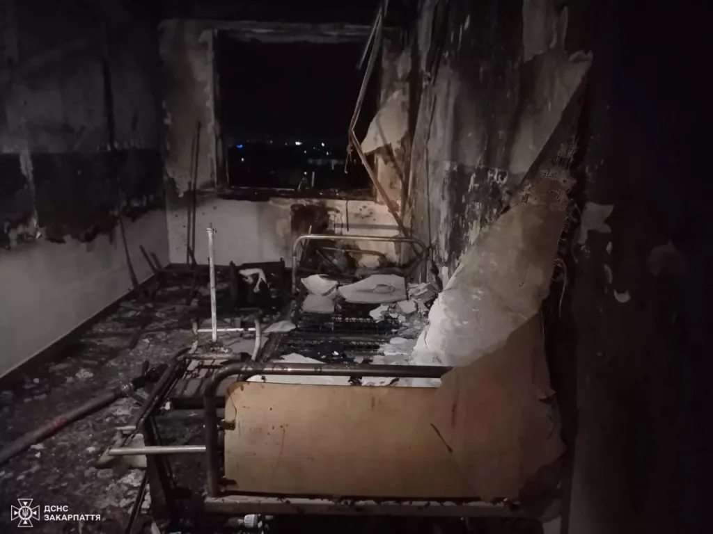 Трагедія в Ужгородській лікарні: Пожежа в палаті забрала життя пацієнта Трагедія в Ужгородській лікарні: Пожежа в палаті забрала життя пацієнта