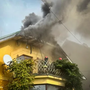 Масштабна пожежа в Ужгороді: рятувальники понад сім годин боролися з вогнем у приватному будинку