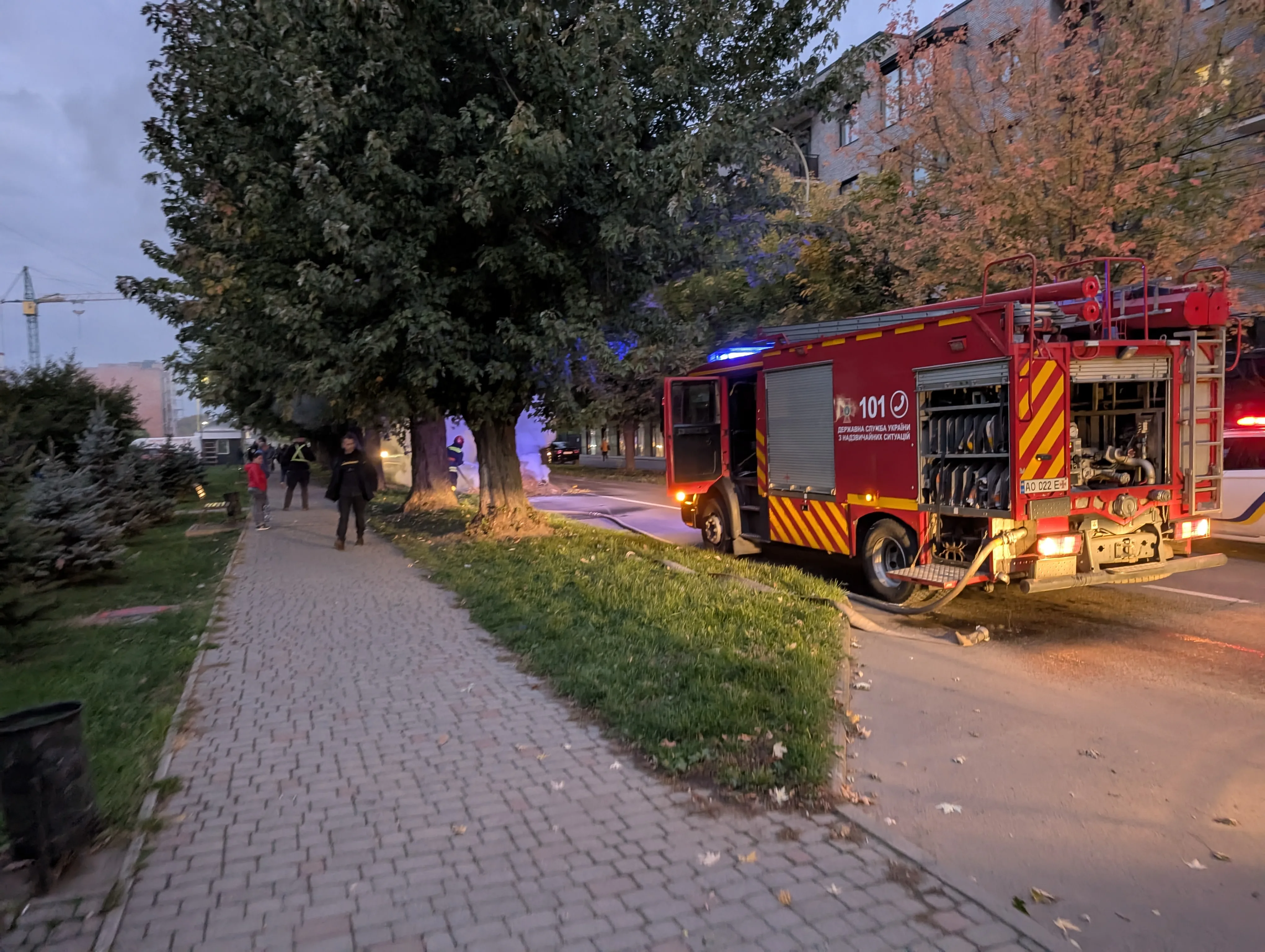 В Ужгороді на Капушанській вулиці під час руху спалахнув автомобіль Ford Fiesta