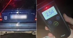 Водій з високим рівнем алкоголю у крові зупинений поліцією в Ужгороді.
