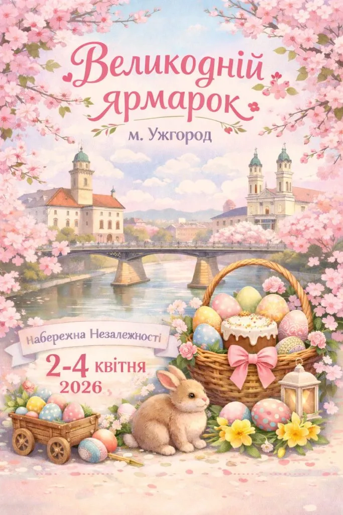 Великодній колорит над Ужем: Ужгород запрошує підприємців та майстрів до участі у святковому ярмарку Великодній колорит над Ужем: Ужгород запрошує підприємців та майстрів до участі у святковому ярмарку