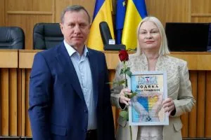 Ужгородський місьголова та громадські діячі отримали відзнаки від 101-ї бригади ТрО