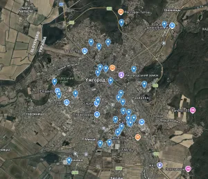 В Ужгороді зявилась інтерактивна мапа укриттів для мешканців