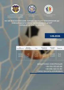 У Ужгороді відбудеться масштабний дитячий футбольний турнір