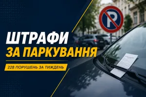 Ужгородські інспектори виписали понад дві сотні штрафів за порушення правил паркування