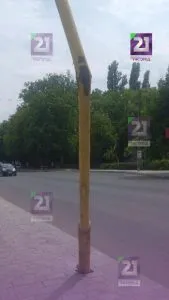 Пошкодження електроопори під час ремонту дороги в Ужгороді викликало занепокоєння серед мешканців