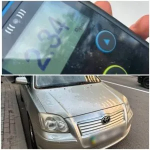 В Ужгороді за кермом Toyota спіймали водія з критичним рівнем алкоголю