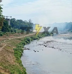 Пожежа на набережній Ужгорода